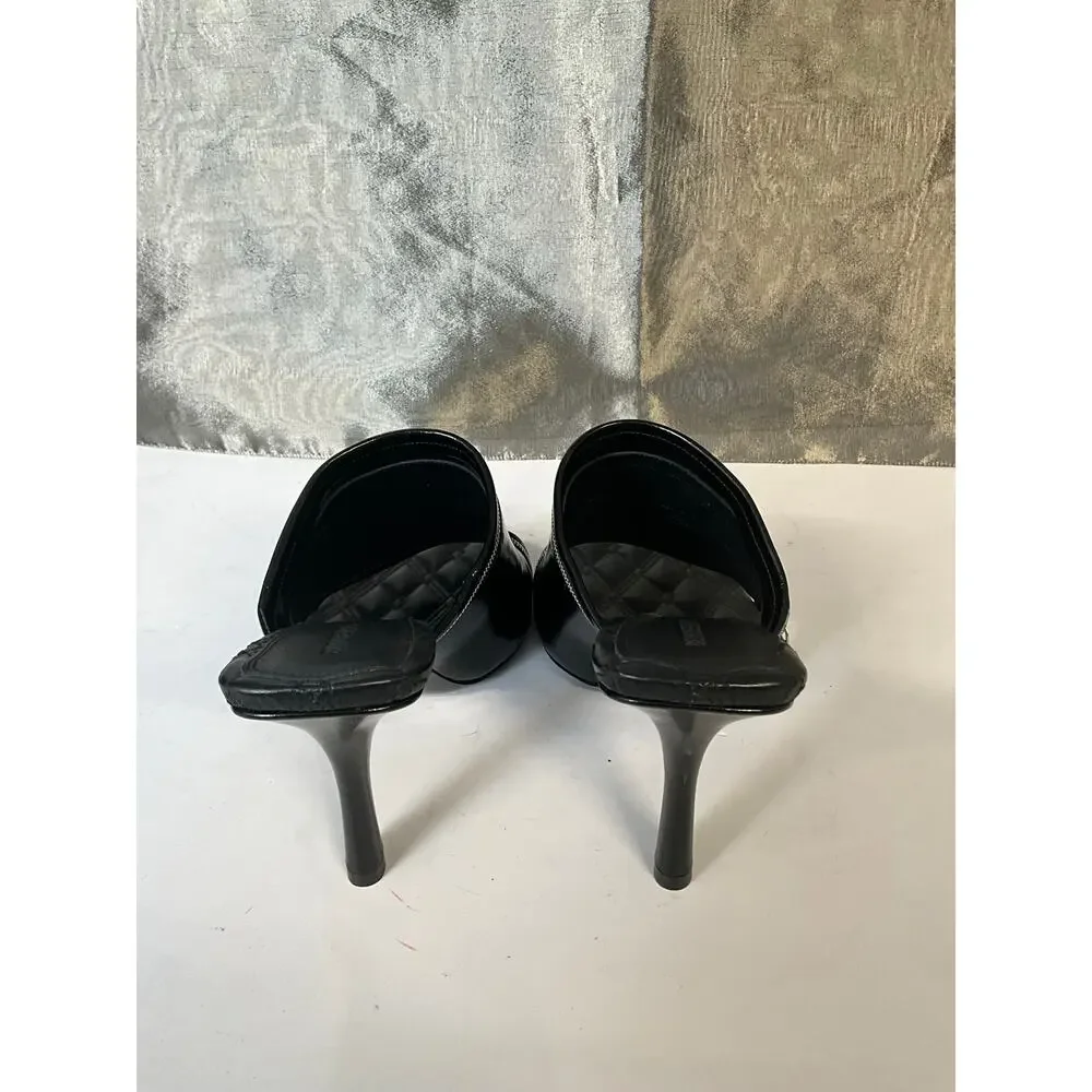 Burberry Peep 85mm leather sandals